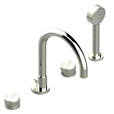 Смеситель для ванны THG Zoom.5 на 4 отв. с высоким изливом СУПЕР ГОЛИАФ