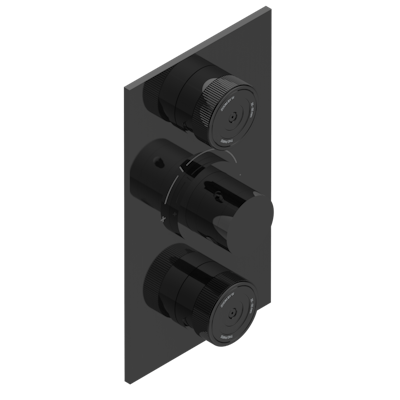 Термостат THG Zoom.5 внешняя часть с ручкой регулировки температуры и двумя маховиками для термостатического смесителя 5400AE