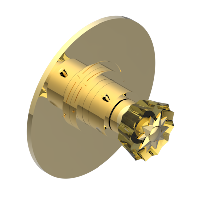 Ручка регулировки  THG Mille Nuits - Champagne crystal с круглой накладкой для термостата THG, арт.5100A 1/2" и 5200A 3/4"
