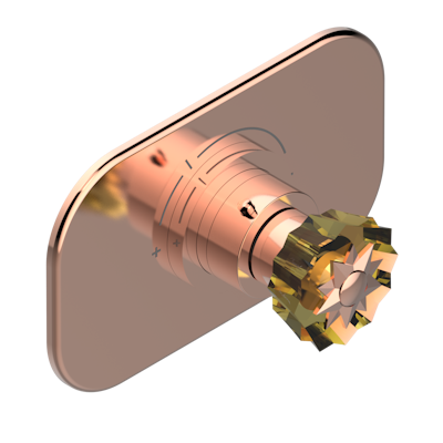 Ручка регулировки THG Mille Nuits - Champagne crystal для термостата THG, арт.5100A 1/2" и 5200A 3/4"