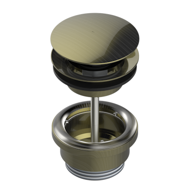 Слив-перелив THG Mille Nuits - Clear crystal для раковины с решеткой