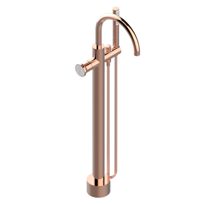 Смеситель для ванны THG Yoko Ice свободностоящий с ручным душем с защитой от жёсткой воды