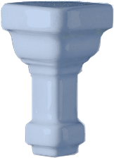 Вставка Ceramiche Grazia Essenze Angolo Esterno Parete Capitello Genziana 3x7,5