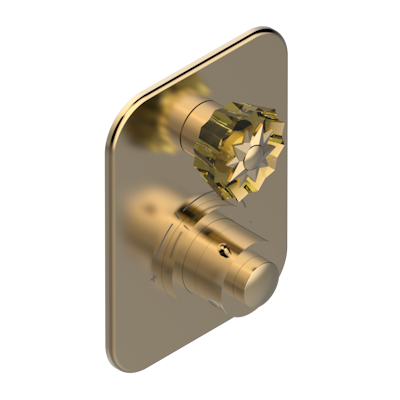 Ручки регулировки THG Mille Nuits - Champagne crystal для термостата THG с вентилем арт.5300AE