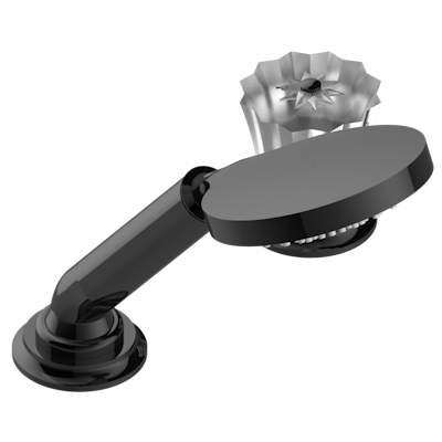 Смеситель THG Mille Nuits - Clear crystal керамический устанавливаемый на борту с ручным душем с ручкой одновременной регулировки – потока/температуры