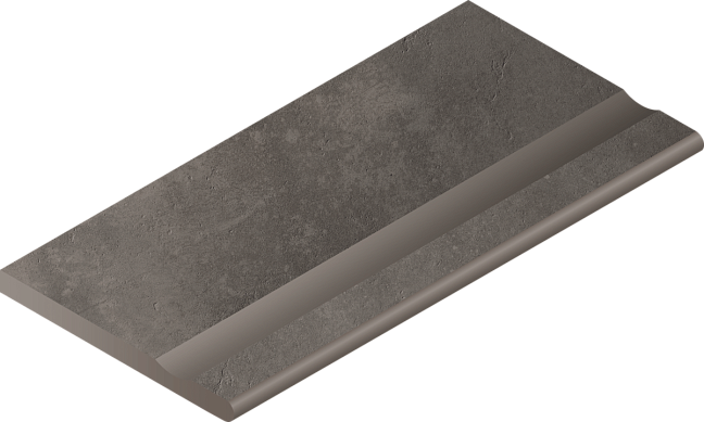 Italon Керамогранитный бортик Millennium X2 Bordo Svasato Round Black 30x60 Nat
