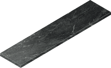 Italon Керамогранитная ступень Skyfall Scalino Ang. DX Nero Smeraldo 33x120 Cer
