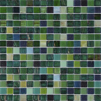 ART NATURA Смесь из стеклянной мозаики Primavera 2x2 Зеленые джунгли матрица 322х322 на пленке
