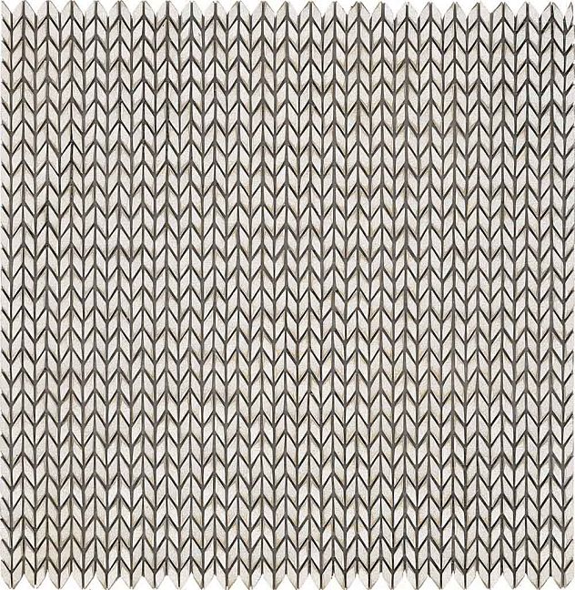 Sergio Savino Spina Микромозаика 30x30см, настенная, цвет: Aluminium