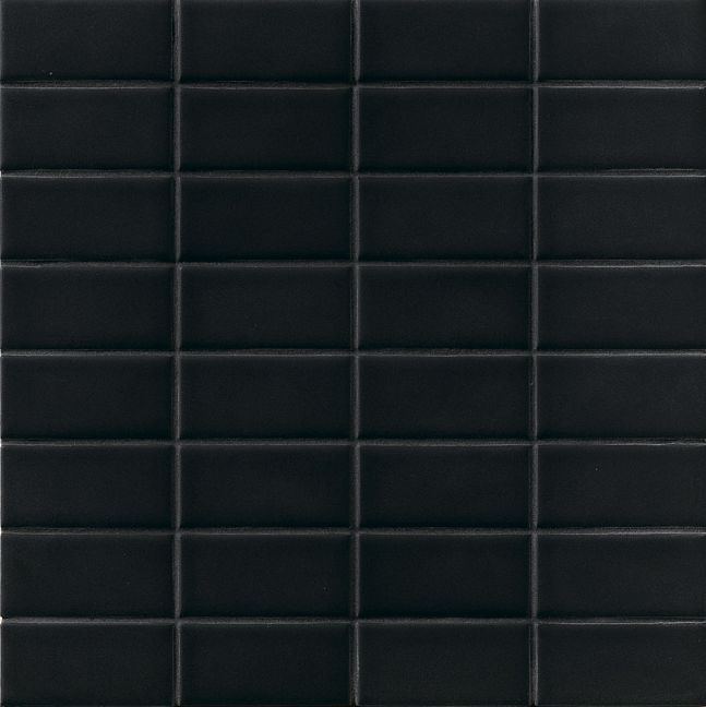 Керамогранит Mutina Din Black Matt 3,6X7,4 Rete 30,2X30,2