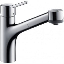 Смеситель для кухни Hansgrohe Talis M52 на 1 отв, поворотный излив: 22.2см с вытяжным душем, 2jet, h:16.5см, цвет: хром купить в Москве: интернет-магазин StudioArdo