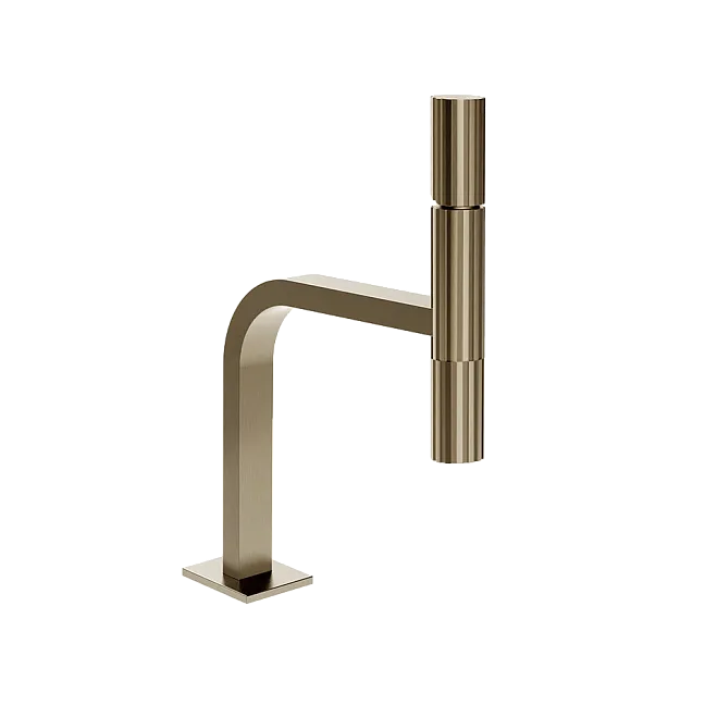 Gessi Incastri Смеситель для раковины, без донного клапан, цвет 149 Finox Brushed Nickel