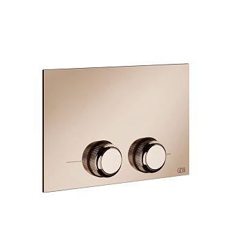 Gessi Venti20 Клавиша смыва для унитаза двойная, для инсталляций TECE, Copper PVD