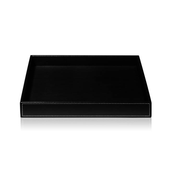 Decor Walther 0932460 - BROWNIE TAB Q Лоток Имитация кожи черная