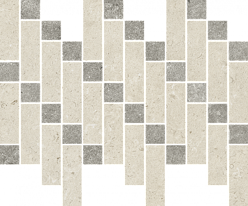 Italon Керамогранитная мозаика Aura Stone White Heritage 37,9x31,6x0,9 Матовая