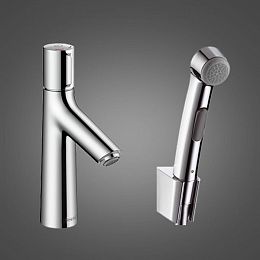 Смеситель для раковины Hansgrohe Talis Select S, с гигиеническим душем, с донным клапаном, Цвет: Хром купить в Москве: интернет-магазин StudioArdo