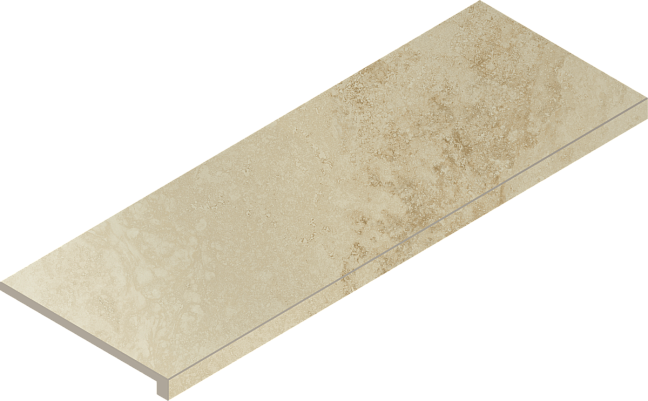 Italon Керамогранитная ступень Wonderful Life Scalino Front Almond 33x80