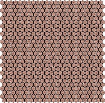 Микромозаика Sergio Savino Esagoni 28,5X30 Golden Brown