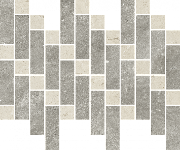 Italon Керамогранитная мозаика Aura Stone Grey Heritage 37,9x31,6x0,9 Матовая