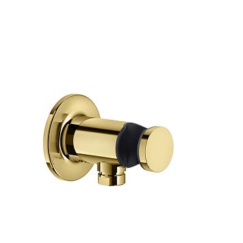 Gessi Inciso Вывод воды с держателем для душевой лейки на 1/2, золото