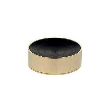 Oasis Accessories Мыльница Рифлёная Глянцевая Золотая Ø110 X H40 mm