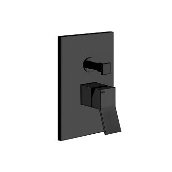 Gessi Rettangolo K Встраиваемый однорычажный смеситель для душа (внешняя часть) с переключателем, черный
