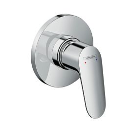 Смеситель для душа Hansgrohe Focus встраиваемый, с маленькой розеткой, СМ, внешняя часть, цвет: хром купить в Москве: интернет-магазин StudioArdo