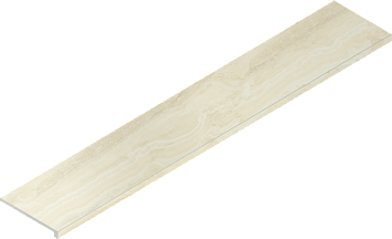 Italon Керамогранитная ступень Charme Advance Scalino Front Alabastro 33x160