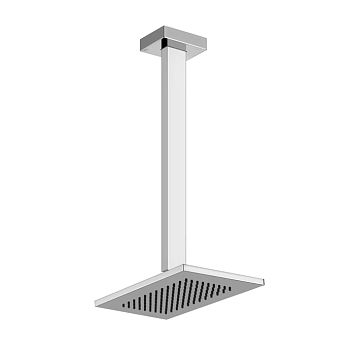 Gessi Rettangolo Верхний душ для потолочного крепления 216x140мм, высота от 115 до 1865мм, хром