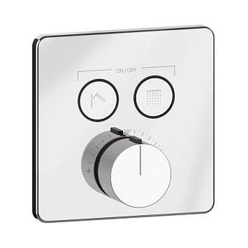 Gessi HI-FI Comfort Смеситель настенный встраиваемый, термостатический, с 2 запорными кнопками, хром
