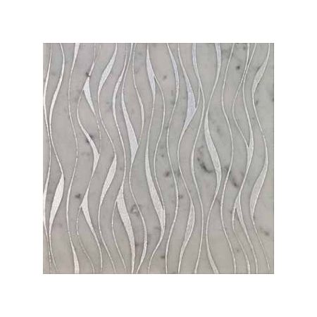 Мраморная плитка Akros Dogma Light Choros T Bianco Carrara Silver 30,5x30,5