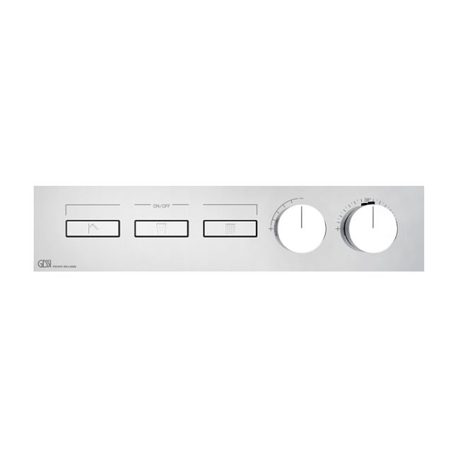 Gessi Hi-Fi Термостат для душа, с включением до 3 источников одновременно (внешняя часть), хром