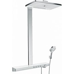 Душевая стойка Hansgrohe Rainmaker Select с термостатом, ручным и верхним душем 46х30см., цвет: хром купить в Москве: интернет-магазин StudioArdo