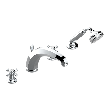 Смеситель THG Charleston для ванны на 4 отв. с высоким изливом СУПЕР ГОЛИАФ