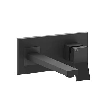 Gessi Rettangolo K Встраиваемый однорычажный смеситель для раковины, излив 201мм(внешние части), черный