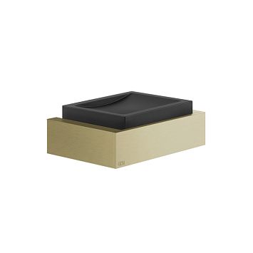 Gessi Rettangolo Мыльница настенная черная, Brass Brushed PVD