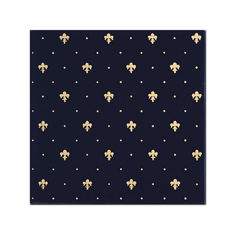 Керамическая плитка Petrachers Grand Elegance Gold Giglio Oro Su Blu Luc 20x20