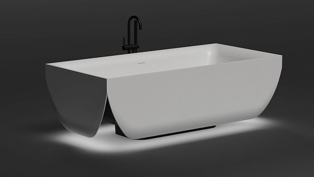 Ванна Salini Aria S-Stone 1900x900x600мм, белый,  (возможность покраски по RAL)