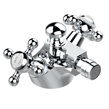 Смеситель THG Charleston  для биде на одно отверстие с поворотным аэратором и донным клапаном