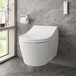 Сиденье TOTO WASHLET SX EWATER+ 383х579х146 мм, с дистанционным управлением, для унитаза CW522EY, цвет: белый (НОВИНКА 2021) купить в Москве: интернет-магазин StudioArdo