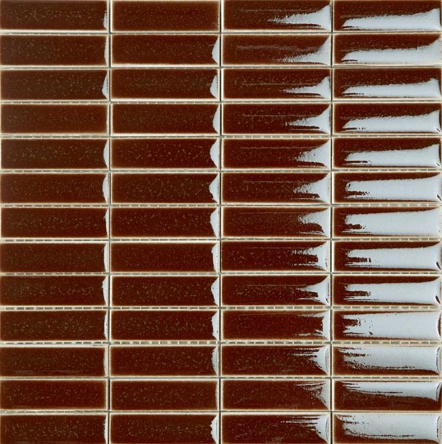Italon Керамогранитная мозаика Surface Wall Project Red Brick 28,4x29,9x0,85 Глянцевая