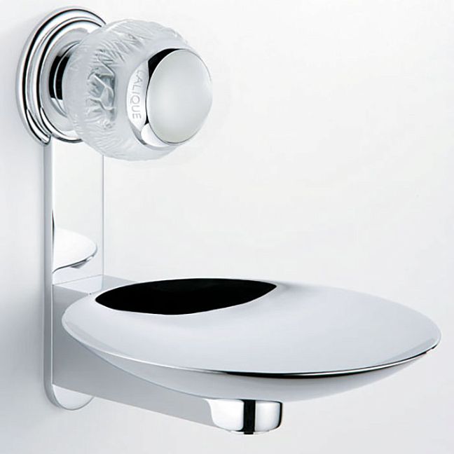 THG Panthere Cristal clair Мыльница металлическая ø 15см., подвесная, цвет: хром/прозрачный хрусталь
