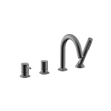 Nemo NM-2352BGM Смеситель для ванны на 4 отверстия BRUSH GUN METAL