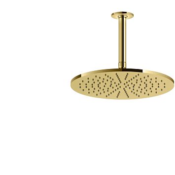 Gessi Inciso Потолочная душевая головка шарнирная на 1/2, 300мм, длина изготавливается под заказ (от 105 до 1855 мм), золото