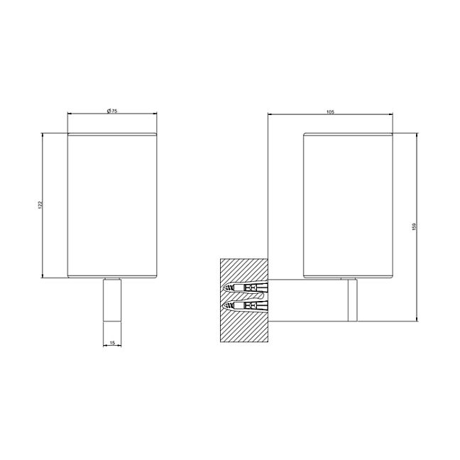 Gessi Origini Стакан настенный белый/Finox Brushed Nickel