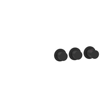 Gessi 316 Встраиваемый термостатический смеситель на 2 выхода внешние части), Black XL