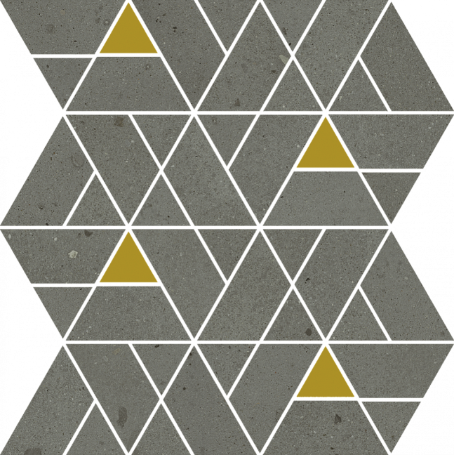 Italon Керамогранитная мозаика Avantgarde Black Mosaico Luxor