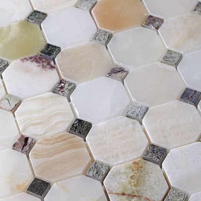 Мозаика ART NATURA Octagon Pattern MM Octagon-Verde+Rain 30,5x30,5
