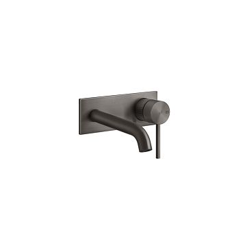 Gessi 316 Встраиваемый смеситель для раковины с изливом 146-116мм (внешняя часть), brushed black metal pvd