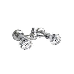Nicolazzi Teide Смеситель для душа без гибкого шланга и лейки, ручки Crystal handle, цвет: хром купить в Москве: интернет-магазин StudioArdo
